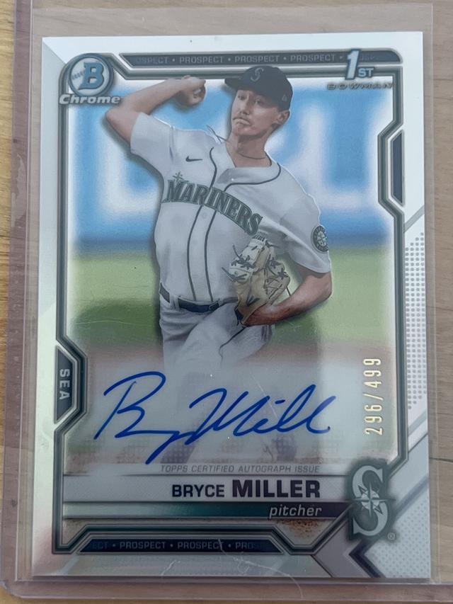 2021 Bowman Draft Bryce Miller Refractors /499 #CDA-BMI