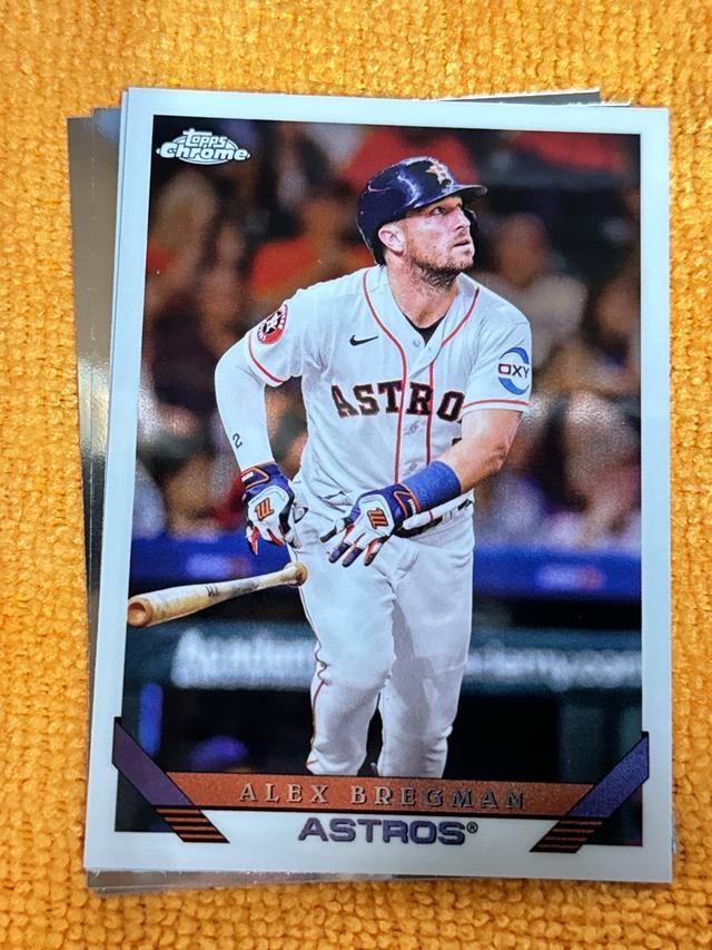 2023 Topps Chrome Lids Mitchell & Ness Alex Bregman ﻿Base Chrome Lids #93-8