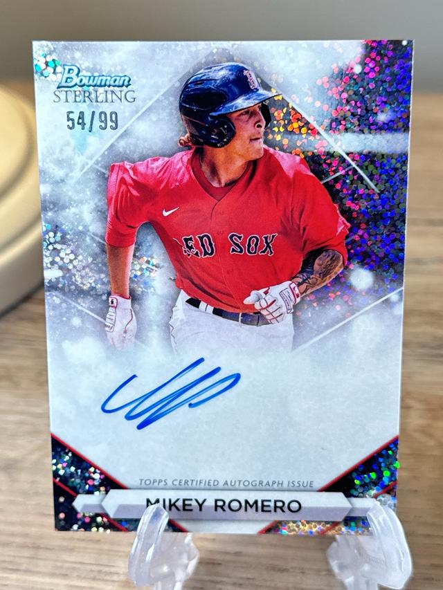 2023 Bowman Sterling Mikey Romero Speckle Refractors /99 #PA-MR