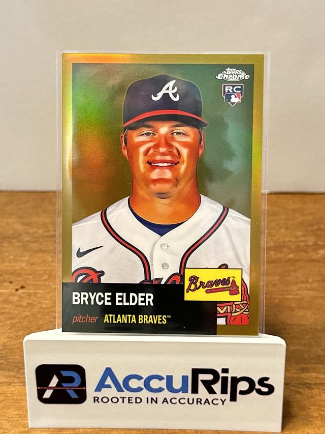 2022 Topps Chrome Platinum Bryce Elder Gold Prism Refractors- (Blaster #162