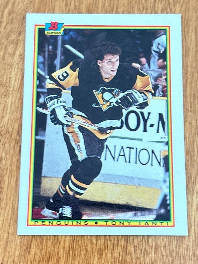 1990 Bowman Hockey Tony Tanti ﻿Base #213