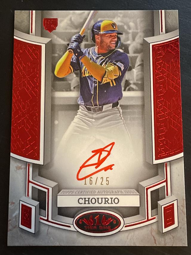 2024 Topps Tier One Jackson Chourio Break Out Autographs Checklist #BOA-JCH