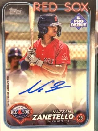 2024 Topps Pro Debut Nazzan Zanetello Autographs #PD-174