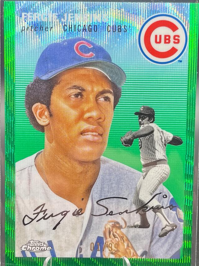 2023 Topps Chrome Platinum '54 Fergie Jenkins Green Wave Refractors /99 #452