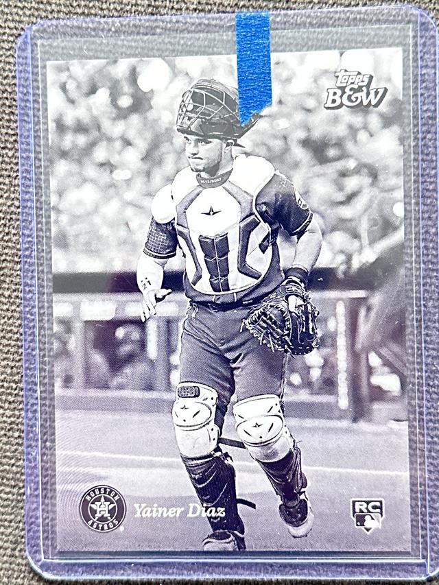 2023 Topps Black and White Yainer Diaz Base #52