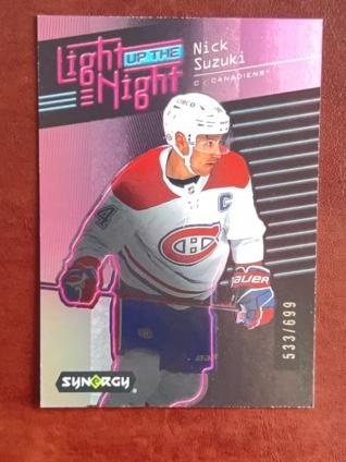 2023-24 Upper Deck Synergy Hockey Nick Suzuki Pink /699 #LN-NS