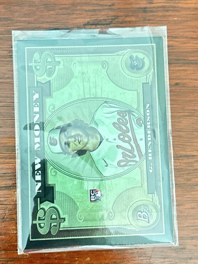 2023 Bowman Platinum Gunnar Henderson NEW MONEY #NM-1