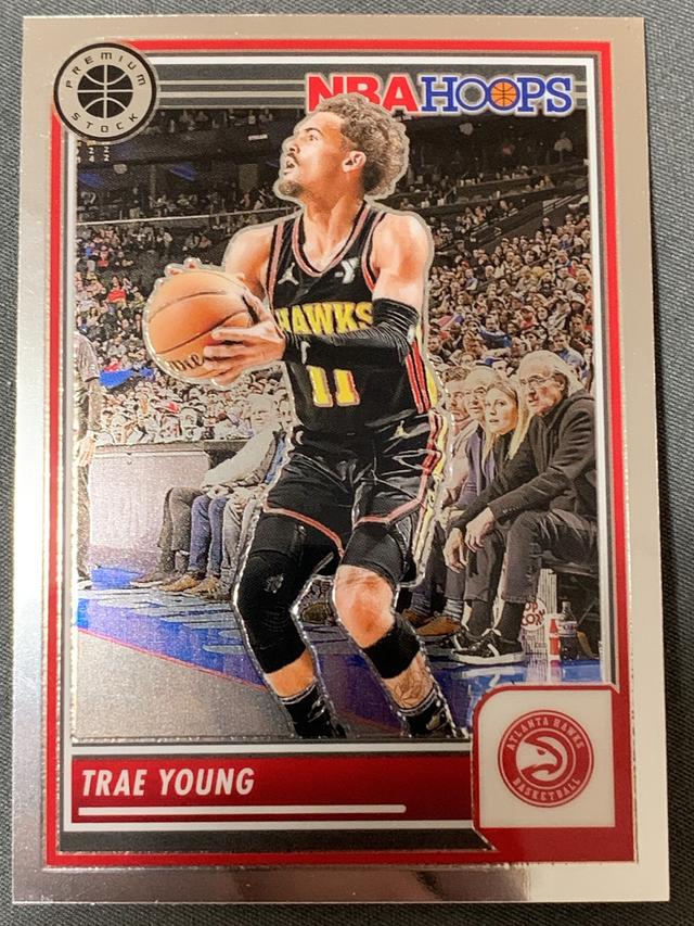 2023-24 Panini Hoops Premium Stock Trae Young ﻿Base Set #82