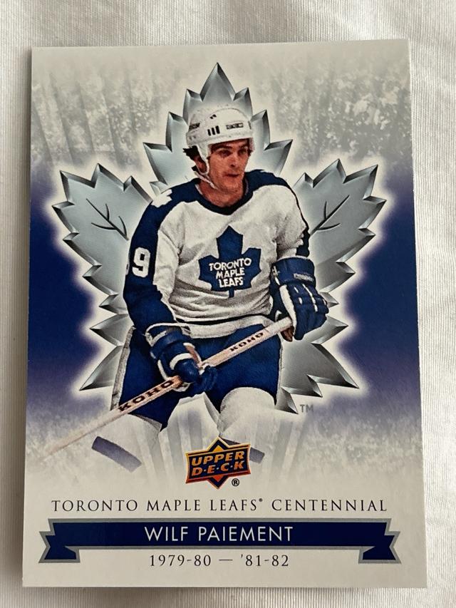 2017 Upper Deck Maple Leafs Centennials Wilf Paiement Base Set #63