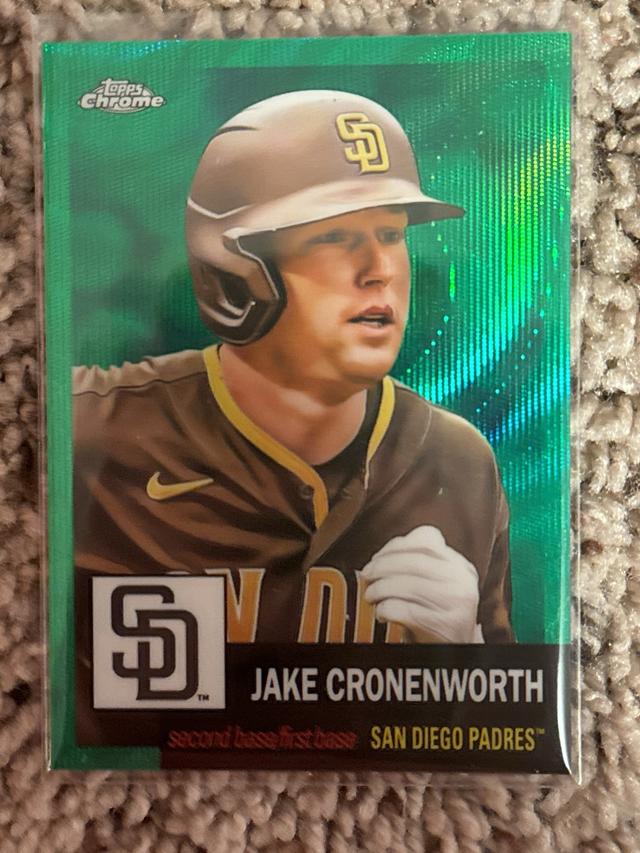 2022 Topps Chrome Platinum Jake Cronenworth Green Wave Refractors /99 #421