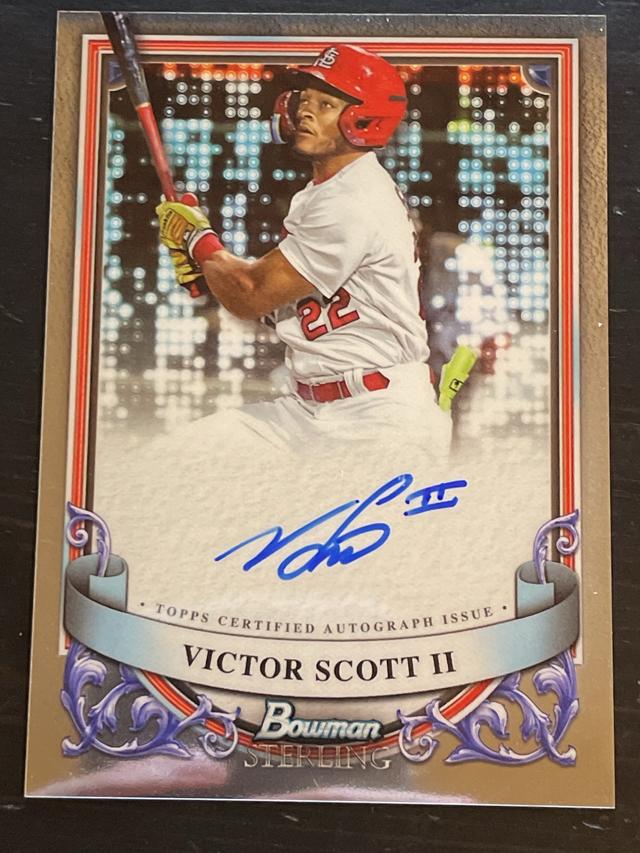 2024 Bowman Sterling Victor Scott II PROSPECT AUTOGRAPHS #PA-VS