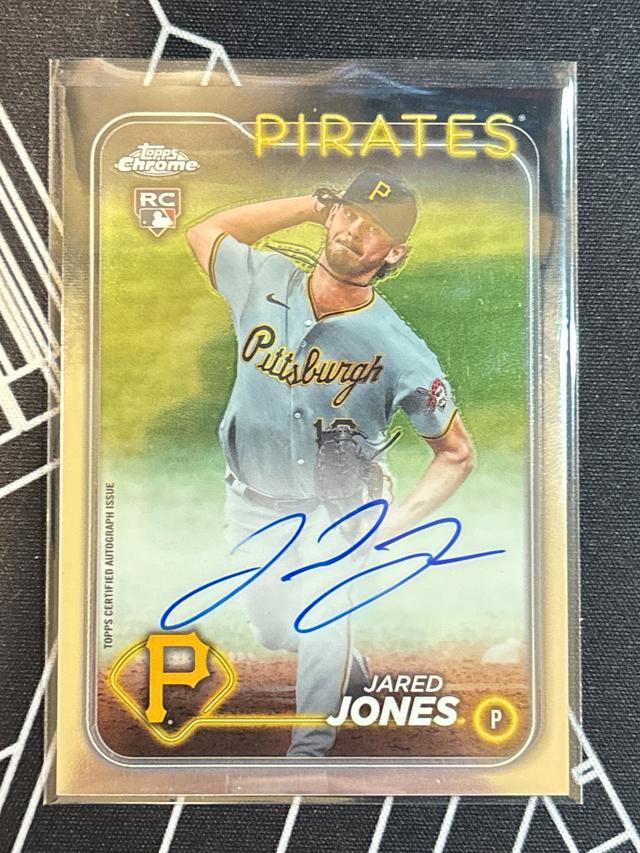 2024 Topps Chrome Update Jared Jones Auto Refractor #RA-JJ Pirates Rookie RC