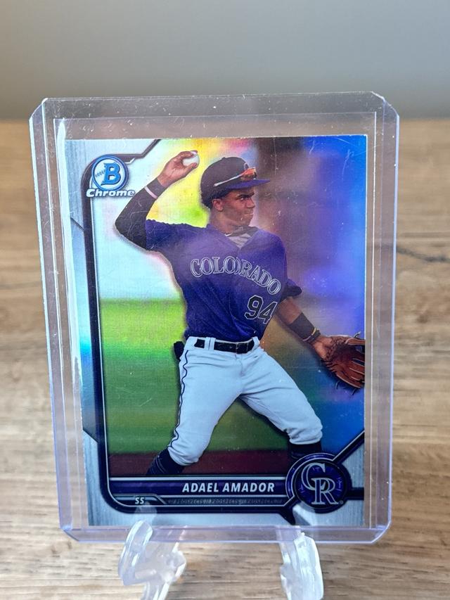 2022 Bowman Draft Adael Amador Bowman Chrome Checklist Refractor #BDC-59