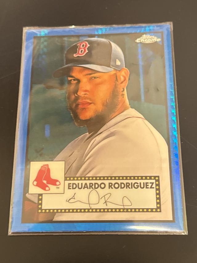 2021 Topps Chrome Platinum Eduardo Rodriguez BASE CARDS I Prism Refractors #431