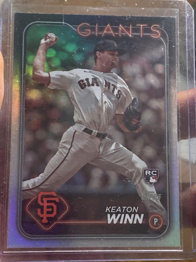 2024 Topps Series 1 Keaton Winn BASE CARD SET Rainbow Foil #83