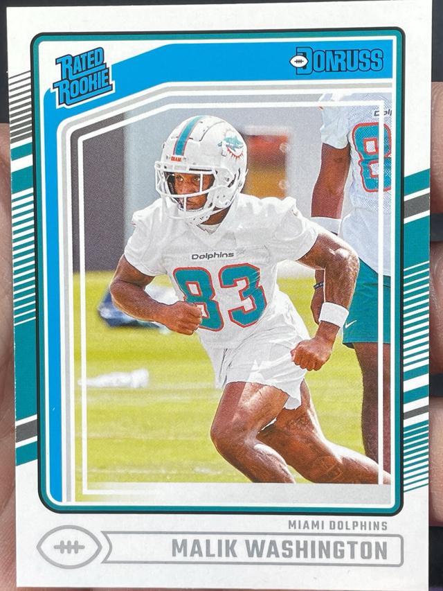 2024 Donruss Football Malik Washington Rated Rookies #397