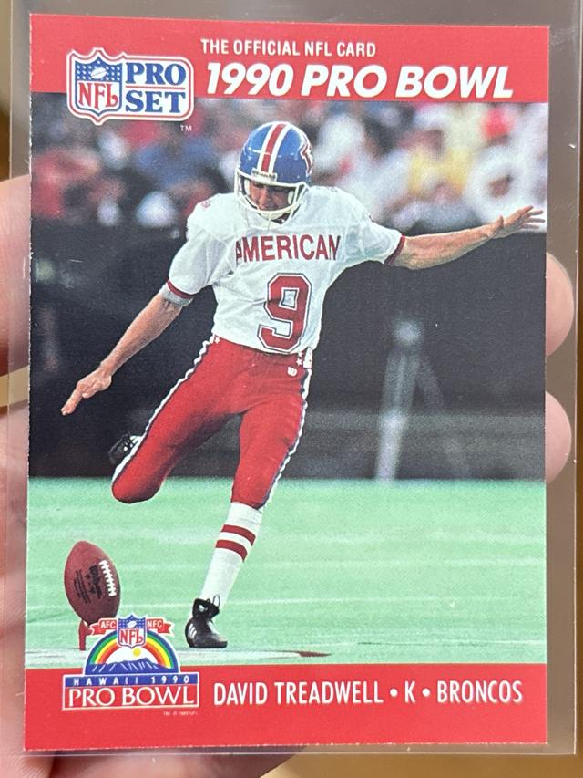 1990 Pro Set Football David Treadwell PB ﻿Base #375