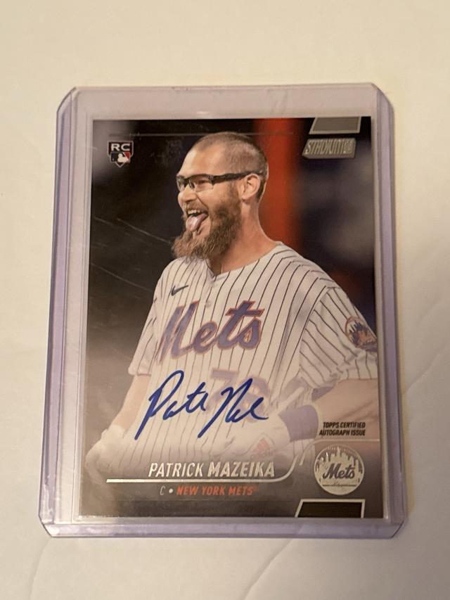 2022 Topps Stadium Club Patrick Mazeika BASE CARDS AUTOGRAPH VARIATION #SCBA-PM