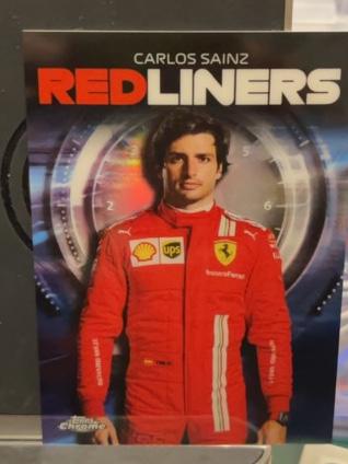 2021 Topps Chrome F1 Carlos Sainz Redliners Set #RL-8