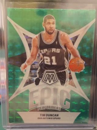 2023-24 Panini Mosaic Tim Duncan Epic Performers Green #19