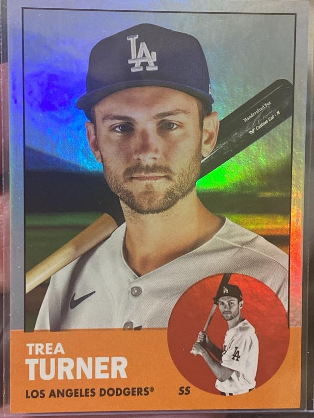 2022 Topps Archives Trea Turner Base Set Rainbow Foil /199 #99