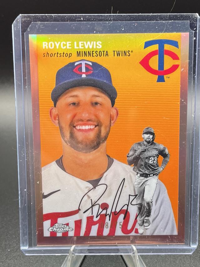 2023 Topps Chrome Platinum '54 Royce Lewis Rose Gold Refractors /75 #217