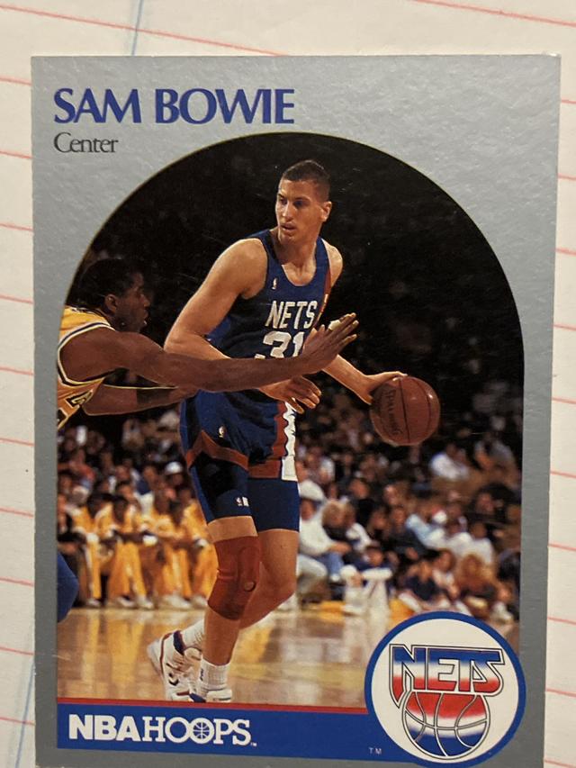 1990-91 Hoops Basketball Sam Bowie ﻿Base #194