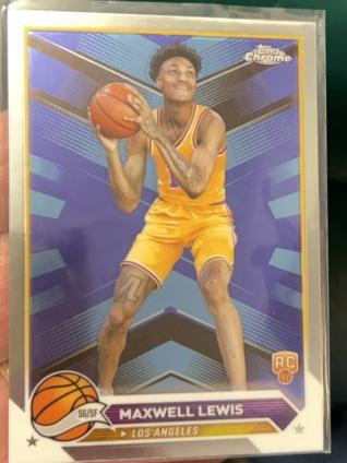 2023-24 Topps Chrome Basketball Maxwell Lewis Los Angeles Rookie #16