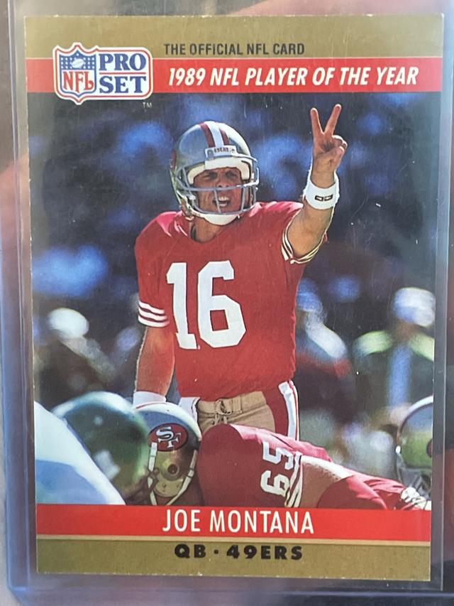 1990 Pro Set Football Joe Montana ﻿Base #2