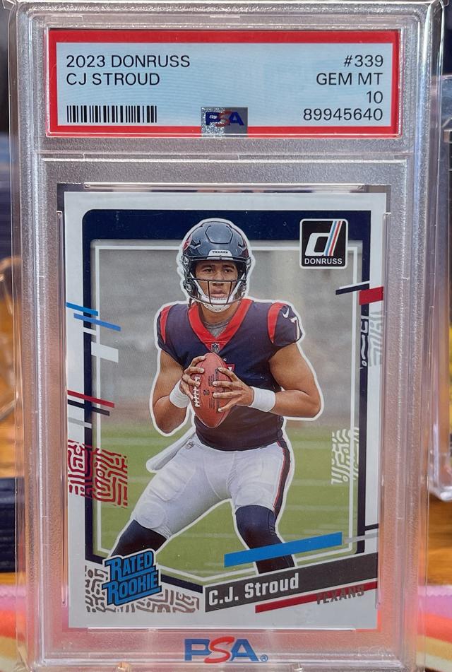 2023 Donruss Football C.J. Stroud PSA 10 Base Rated Rookie Set #339