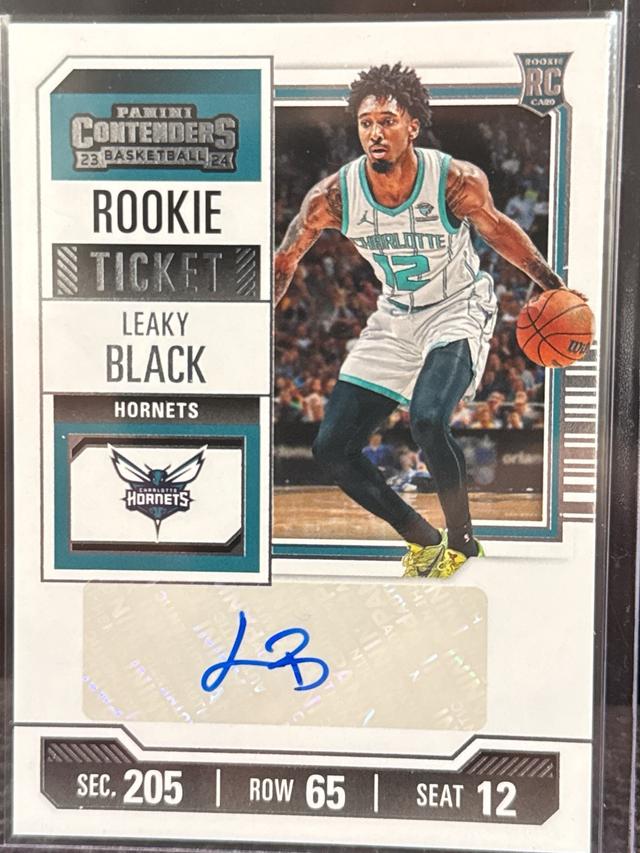 2023-24 Panini Contenders Leaky Black Rookie Ticket Retail #149