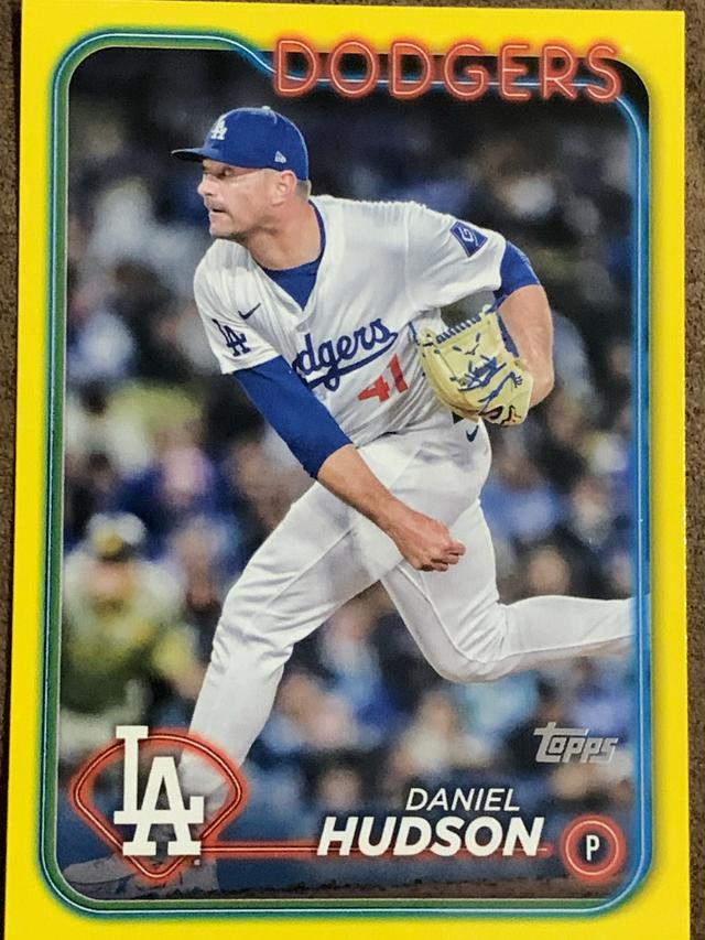 2024 Topps Update Series Daniel Hudson ﻿Base Set Yellow #US24