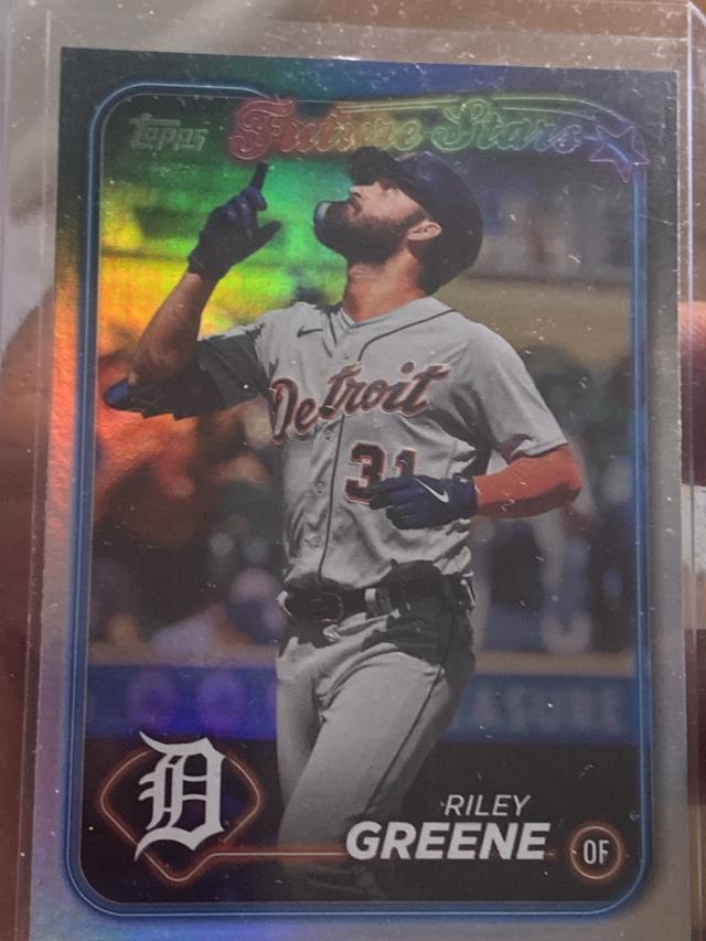 2024 Topps Series 1 Riley Greene BASE CARD SET Rainbow Foil #274