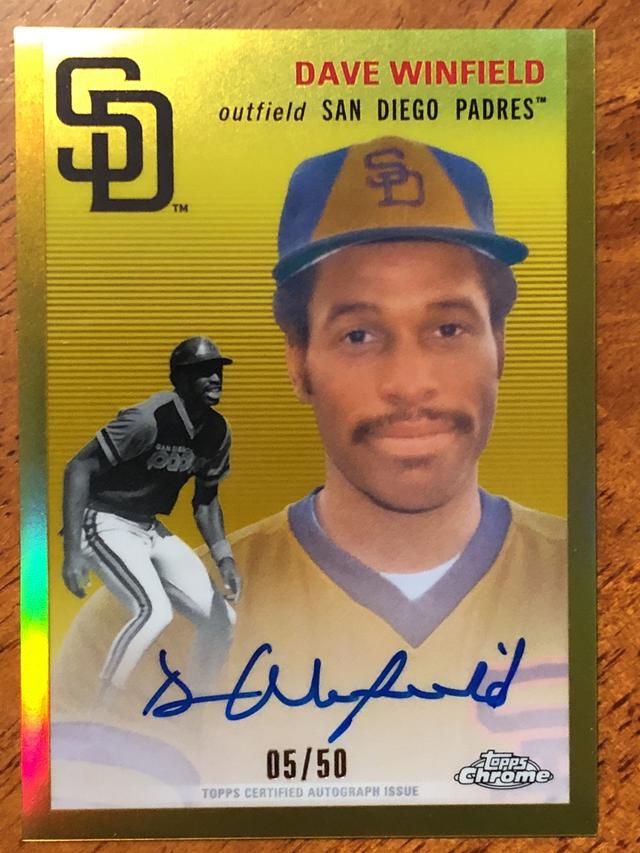 2023 Topps Chrome Platinum '54 Dave Winfield Gold Refractors /50 #CPA-DW