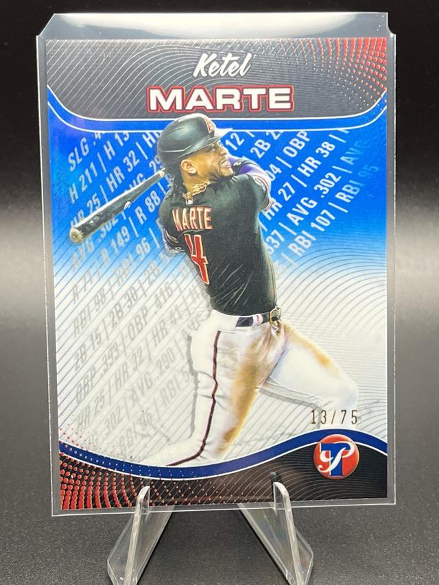 2024 Topps Pristine Ketel Marte Pristine Production Blue Refractor /75 #PP-11