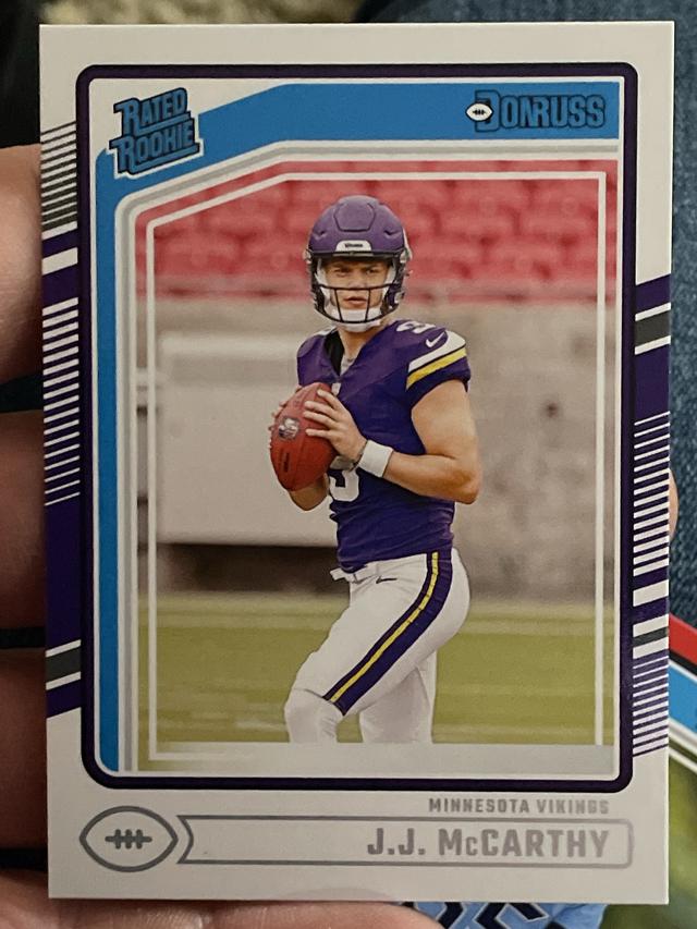 2024 Donruss Football J.J. McCarthy Rated Rookies #303