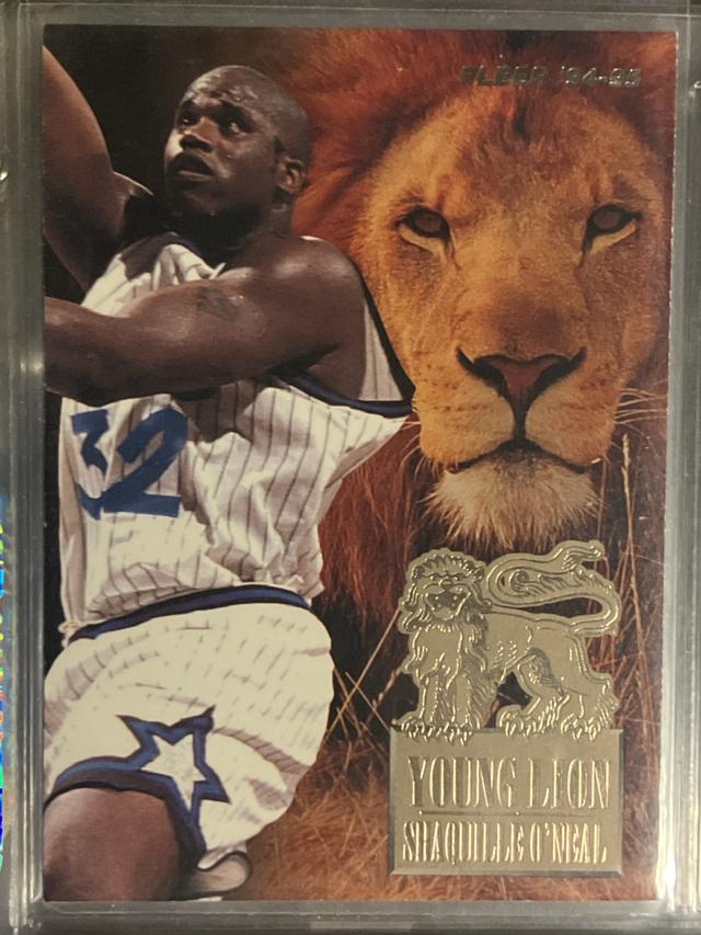 1994-95 Fleer Basketball Shaquille O'Neal Young Lions #5