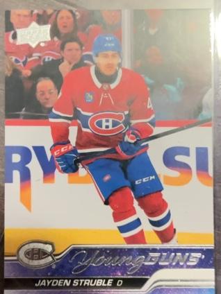 2023-24 Upper Deck Extended Series Hockey Jayden Struble Young Guns #725