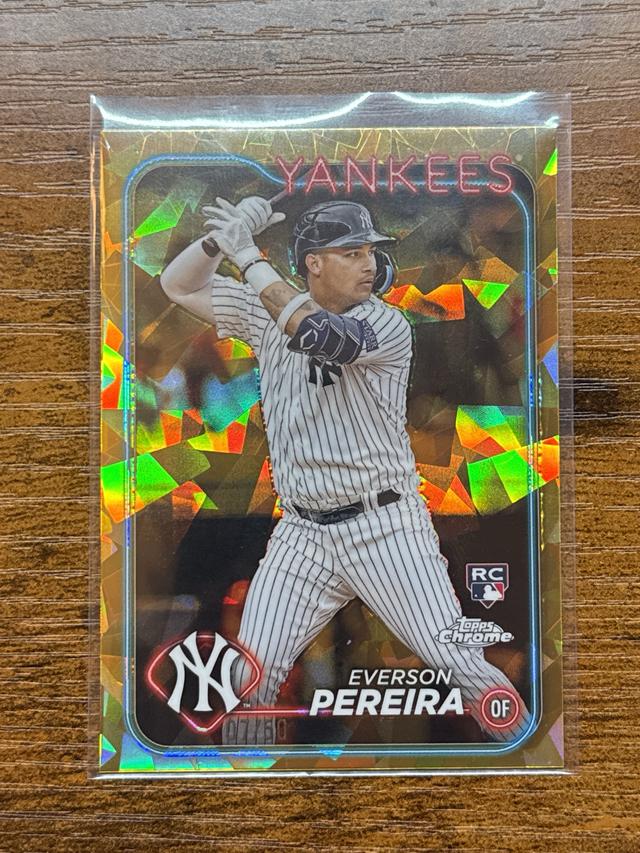 2024 Topps Chrome Sapphire Everson Pereira ﻿RC Gold /50 #461