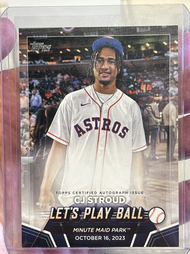 2024 Topps Series 2 CJ Stroud 2023 PLAY BALL AUTOGRAPH VARIATION #PBA-CJS