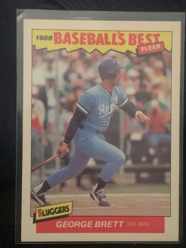 1986 Fleer's Best Sluggers vs. Pitchers George Brett ﻿Set #3