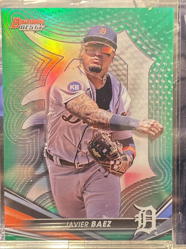 2022 Bowman's Best Javier Baez Base Set Green /99 #60