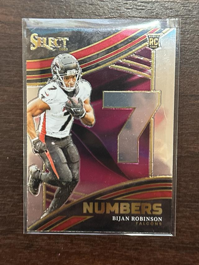 2023 Panini Select Bijan Robinson Numbers #NMB-BRO