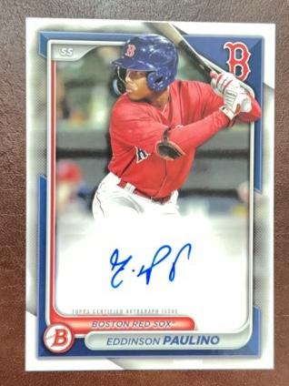 2024 Bowman Eddinson Paulino PAPER PROSPECT RETAIL AUTOGRAPHS #PPRA-EP