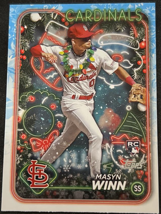 2024 Topps Holiday Masyn Winn Variation Short Prints SP #H94