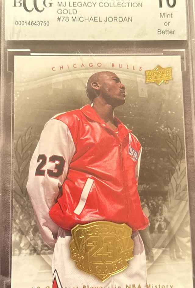 2009-10 Upper Deck Michael Jordan Legacy Collection Basketball BCCG 10 Gold #78