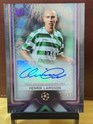 2023-24 Topps Museum Collection UEFA Champions League Henrik Larsson Archival