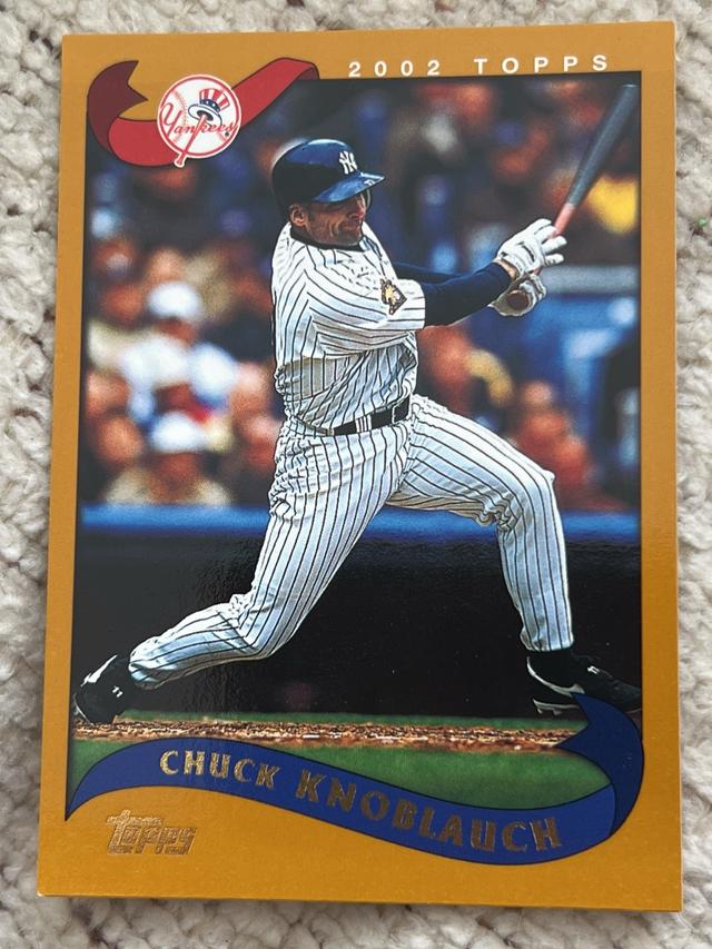 2002 Topps Chuck Knoblauch Base Set #220