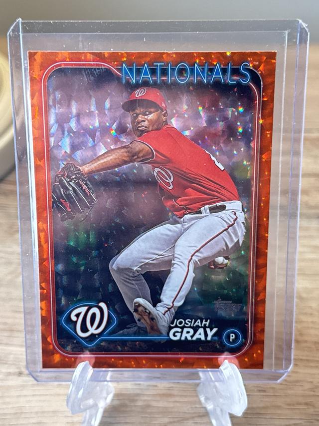 2024 Topps Series 2 Josiah Gray BASE SET Orange Foil /299 #402