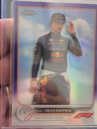 2022 Topps Chrome F1 Max Verstappen Base Set Purple /399 #2